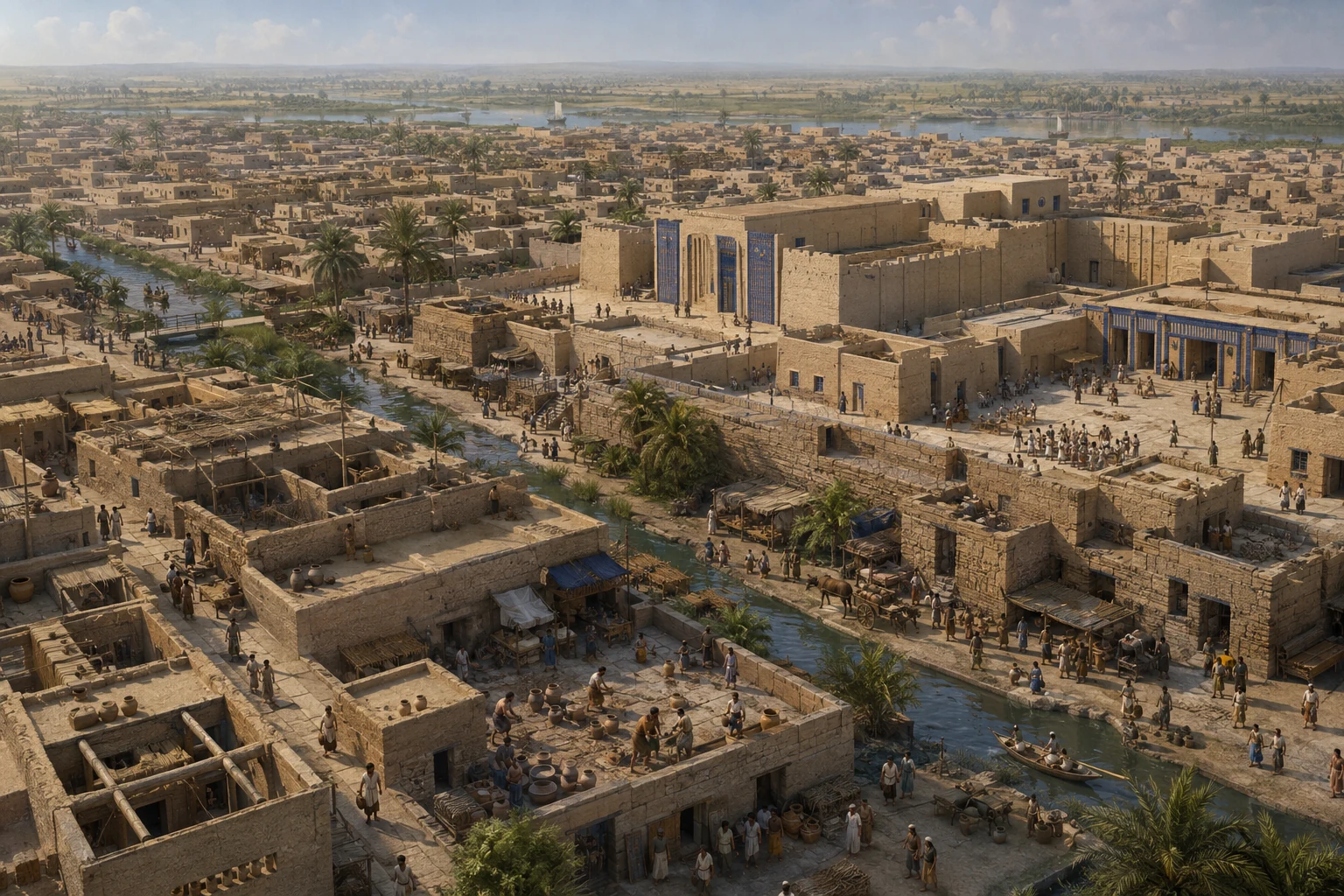 Reconstrucción didáctica de Uruk.