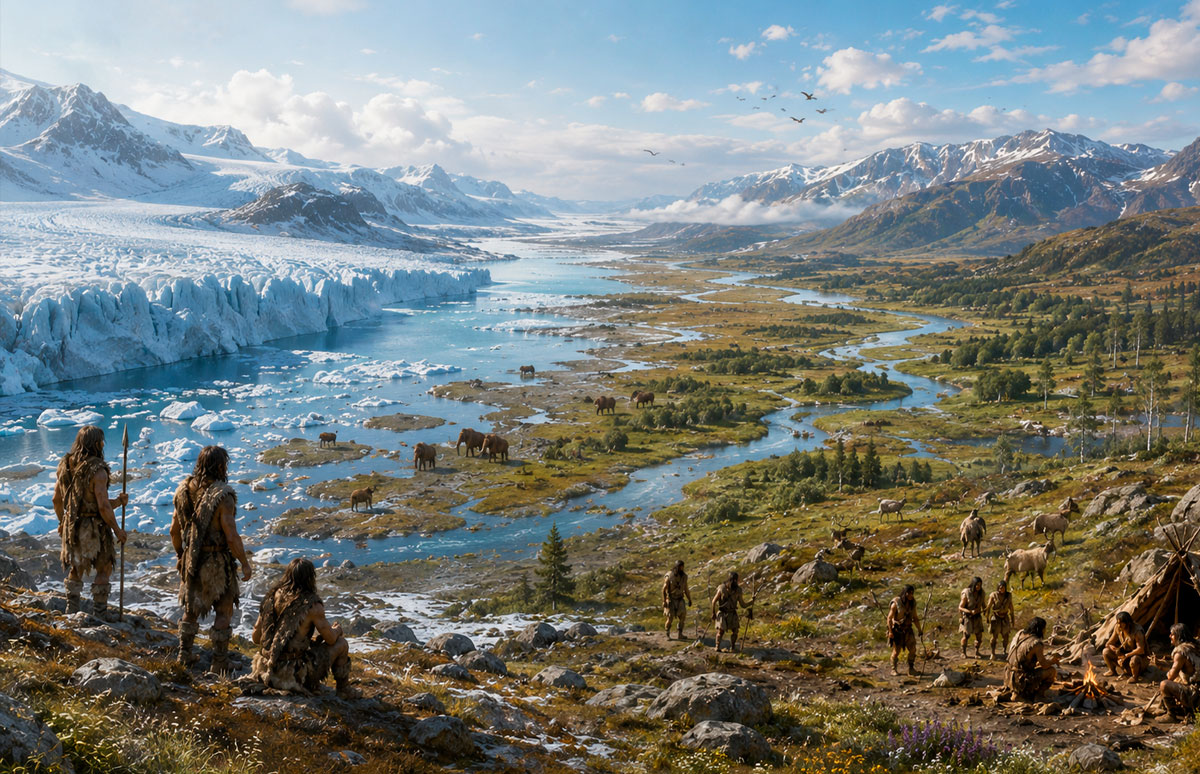 Transformación del paisaje al finalizar la última glaciación.